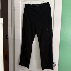 Aeropostale Black Cargo Bootcut Pants